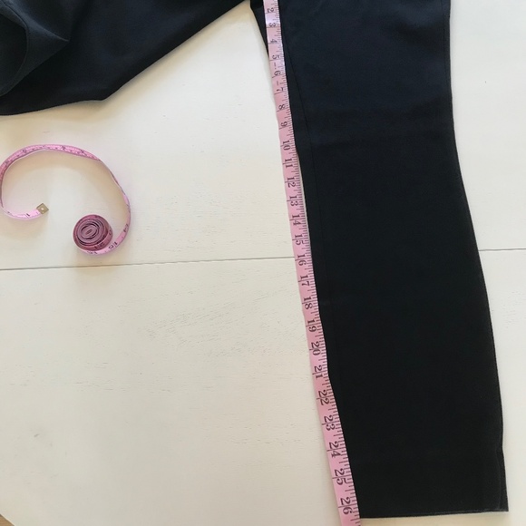 NEW WHBM JOLIE BUTTON STRAIGHT LUXE STRETCH BLACK PANT - Picture 5 of 16